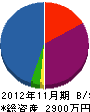 二葉商事 貸借対照表 2012年11月期