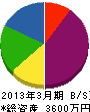 坪川電気商会 貸借対照表 2013年3月期