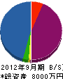 栄廣電設 貸借対照表 2012年9月期