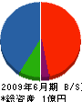 豊和技研 貸借対照表 2009年6月期