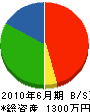 東明工業 貸借対照表 2010年6月期