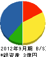 那賀川電機 貸借対照表 2012年9月期