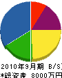 神林電気商会 貸借対照表 2010年9月期