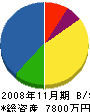 渡辺塗装工業 貸借対照表 2008年11月期