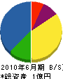 永沢緑花苑 貸借対照表 2010年6月期