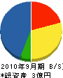 那賀川電機 貸借対照表 2010年9月期