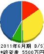 井元建設 貸借対照表 2011年6月期