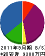 千葉エンジニアリング 貸借対照表 2011年9月期