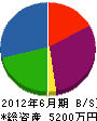 渡辺工業 貸借対照表 2012年6月期