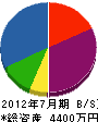 新井土建 貸借対照表 2012年7月期