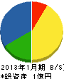 赤松 貸借対照表 2013年1月期