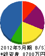 ケーイングジャパン 貸借対照表 2012年5月期