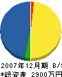 藤吉土木 貸借対照表 2007年12月期