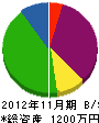 片山企画 貸借対照表 2012年11月期