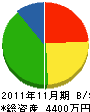笹川建設 貸借対照表 2011年11月期