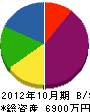 岩崎建設工業 貸借対照表 2012年10月期