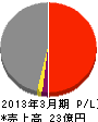 東日本開発 損益計算書 2013年3月期