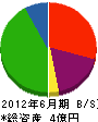 東京索道 貸借対照表 2012年6月期