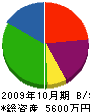 清永建設 貸借対照表 2009年10月期