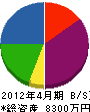 神尾建設 貸借対照表 2012年4月期