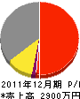 前田土木工業 損益計算書 2011年12月期