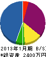 山田電気 貸借対照表 2013年1月期