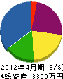 近澤電気 貸借対照表 2012年4月期