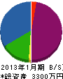 ヨコヤマ 貸借対照表 2013年1月期