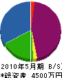 山清 貸借対照表 2010年5月期