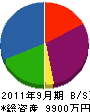 渡辺電気設備 貸借対照表 2011年9月期