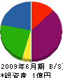 佐野建鉄 貸借対照表 2009年6月期