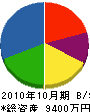 佐藤塗装店 貸借対照表 2010年10月期