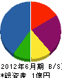 澤田建装 貸借対照表 2012年6月期