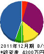 池島製材所 貸借対照表 2011年12月期