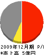 宇田見建設 損益計算書 2009年12月期