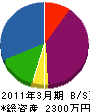 星寿園 貸借対照表 2011年3月期