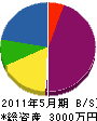 カネカミ江澤建材 貸借対照表 2011年5月期