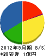 安田電機 貸借対照表 2012年9月期