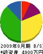 藤内電気 貸借対照表 2009年8月期