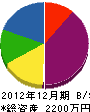 田中組 貸借対照表 2012年12月期