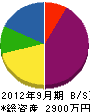 廣海興業 貸借対照表 2012年9月期