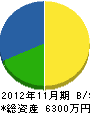 平田建設 貸借対照表 2012年11月期