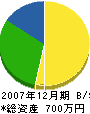 永田工務店 貸借対照表 2007年12月期