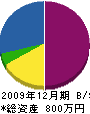 田中管工 貸借対照表 2009年12月期