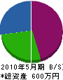 坂井土木 貸借対照表 2010年5月期