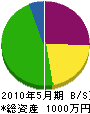 藤島建設 貸借対照表 2010年5月期