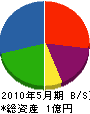 富田組 貸借対照表 2010年5月期