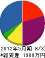 大松サービス 貸借対照表 2012年5月期