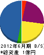 阪南建材産業 貸借対照表 2012年6月期