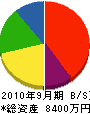 勝田建設 貸借対照表 2010年9月期